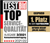 1.Platz - TEST Bild Top Service Qualität